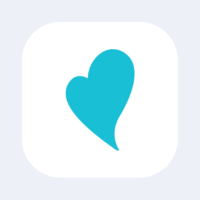 Icon with blue heart Beanstack logo